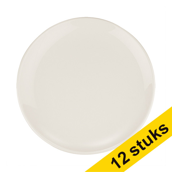 Gourmet bord Off white 210 mm (12 stuks) bo11920 404217 - 1