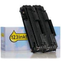 HP 05A (CE505A) toner zwart dubbelpak (123inkt huismerk)  160718