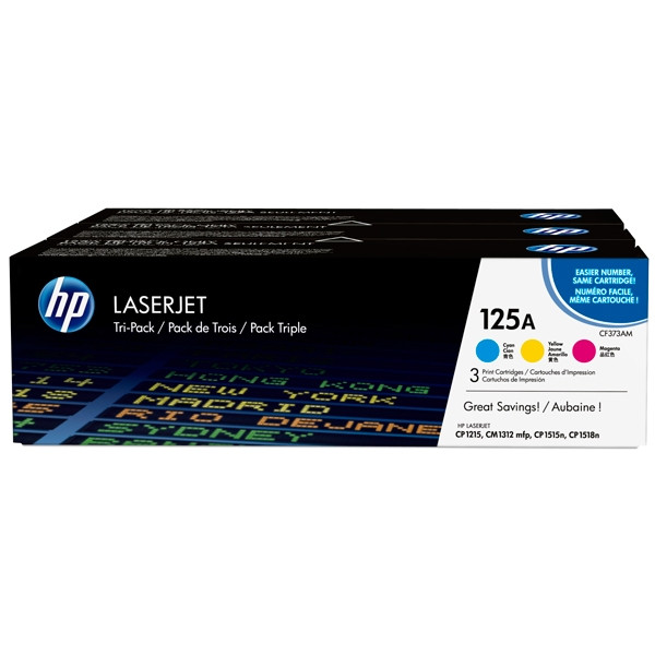 HP 125A (CF373AM) multipack cyaan/magenta/geel (origineel) CF373AM 054764 - 1