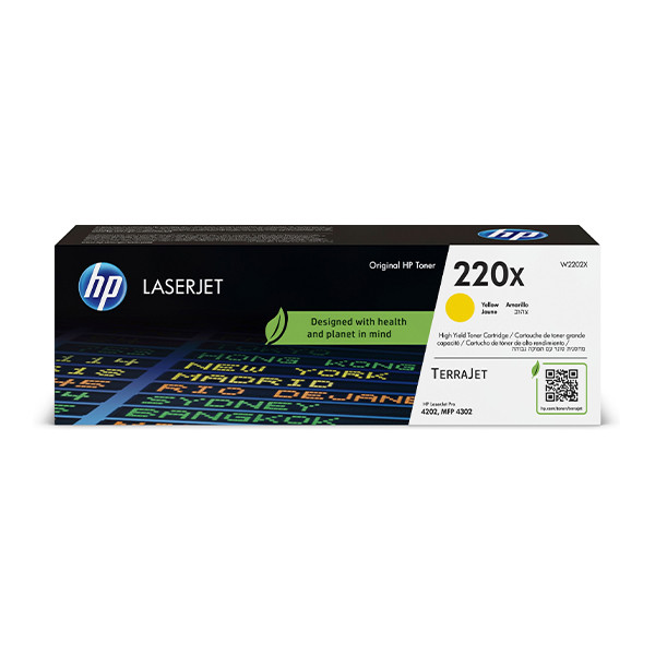 HP 220X (W2202X) toner geel hoge capaciteit (origineel) W2202X 133024 - 1