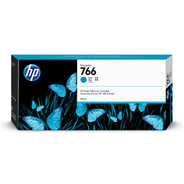 HP 766 (P2V89A) inktcartridge cyaan (origineel) P2V89A 044674 - 1