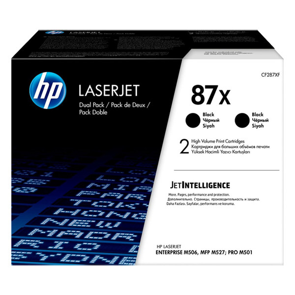 HP 87X (CF287XD) dubbelpak zwart hoge capaciteit (origineel) CF287XD 054269 - 1