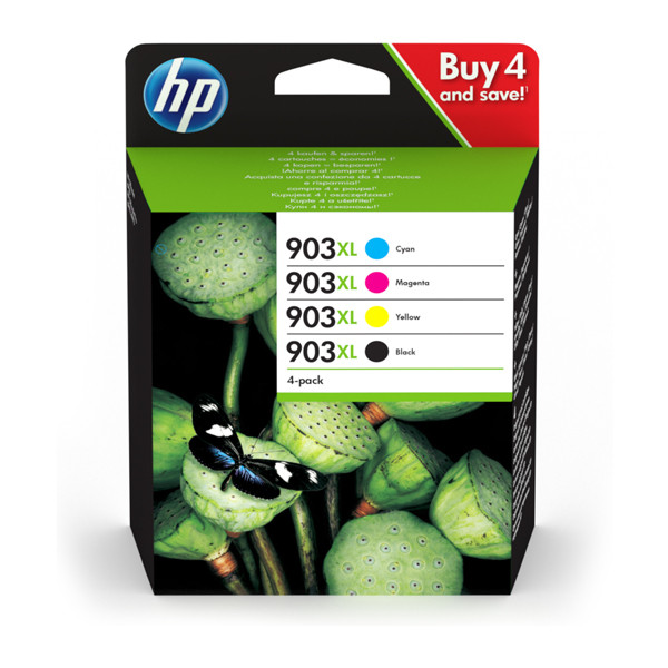 HP 903XL (3HZ51AE) multipack zwart/cyaan/magenta/geel (origineel) 3HZ51AE 160186 - 1