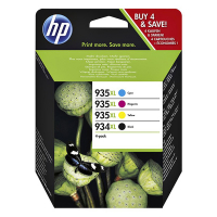 HP 934XL / HP 935XL multipack zwart/cyaan/magenta/geel (origineel) X4E14AE 055274