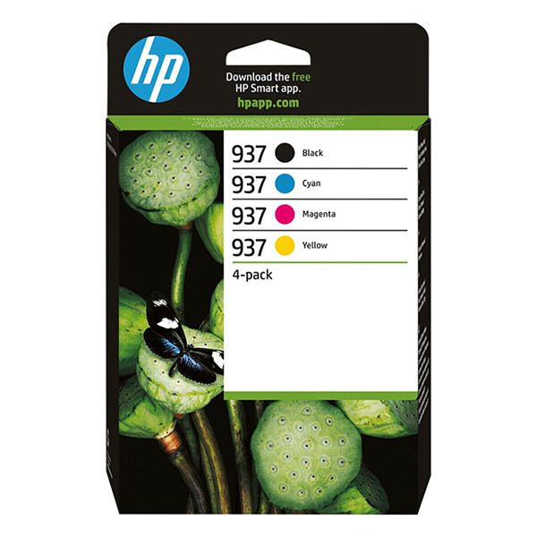 HP 937 (6C400NE) multipack zwart/cyaan/magenta/geel (origineel) 6C400NE 093316 - 1