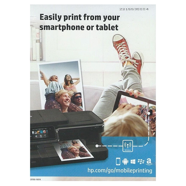HP Advanced glossy photo paper 250 g/m² 13 x 18 cm borderless 5 vellen + 3 enveloppen CR700-10018 064986 - 1