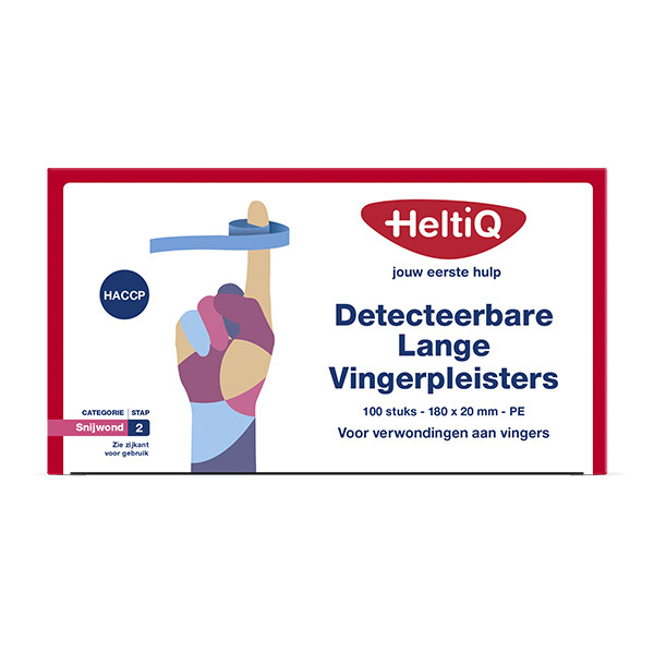 HeltiQ vingerpleisters detecteerbaar (18 x 2 cm, 100 stuks)  SHE00107 - 1