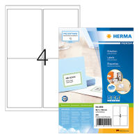 Herma 4250 Premium adresetiketten A4 139 x 99,1 mm wit permanent hechtend  (400 etiketten) 4250 230458