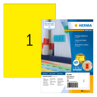 Herma 4401 gekleurde etiketten A4 210 x 297 mm geel (100 etiketten) 4401 230485