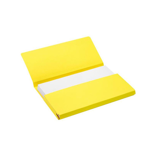 Dor Wijzer Kansen Jalema Secolor Pocket-file kartonnen dossiermappen geel folio (10 stuks)  Jalema 123inkt.be