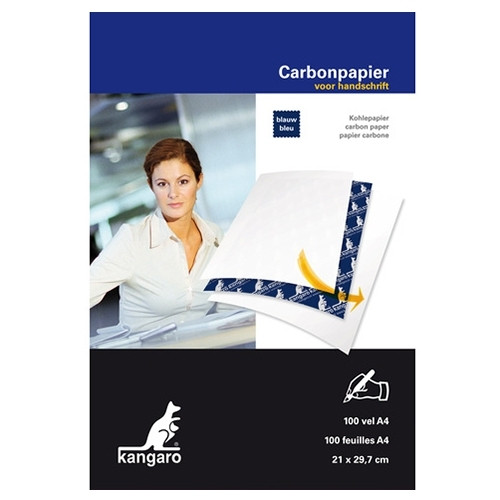 Kangaro carbonpapier A4 blauw (100 vellen) K-7800478 205462 - 1