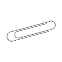 Kangaro paperclips rond 75 mm (100 stuks) K-10075 206787