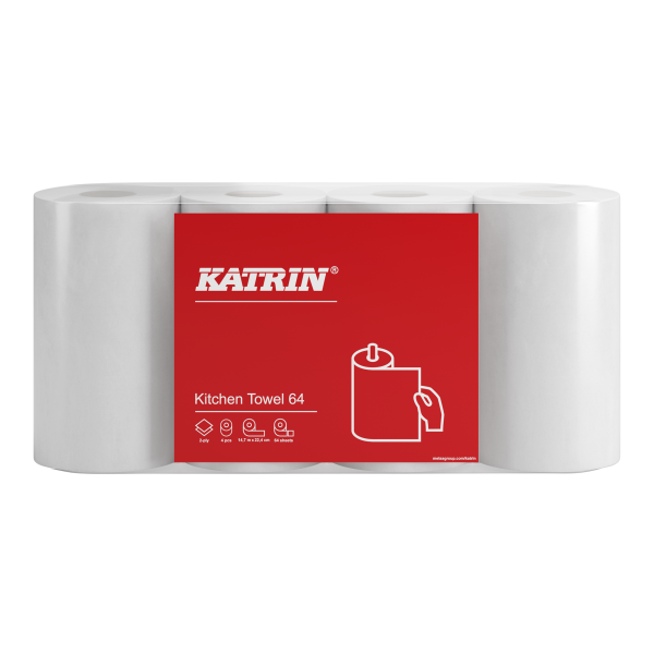 Katrin Basic keukenrol 2-laags 4 x 50 vellen 87075 SKA06103 - 1