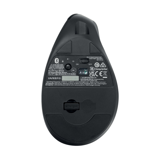 Kensington Pro Fit EQ MY630 oplaadbare ergonomische muis K72482WW 230170 - 6