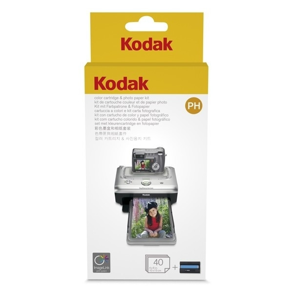 Kodak PH-40 inktcartridge met 40 vellen fotopapier (origineel) 1165257 035120 - 1