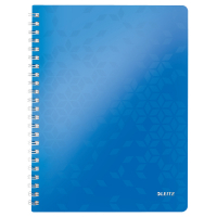 Leitz 4637 WOW spiraalschrift A4 gelijnd 80 g/m² 80 vellen blauw metallic 46370036 211982