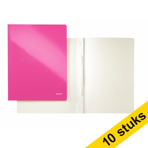 Leitz Aanbieding: 10x Leitz 3001 WOW offertemap roze metallic  280030 - 1