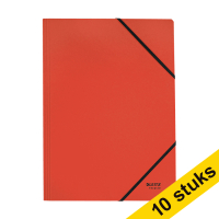 Aanbieding: 10x Leitz Recycle elastomap karton rood A4