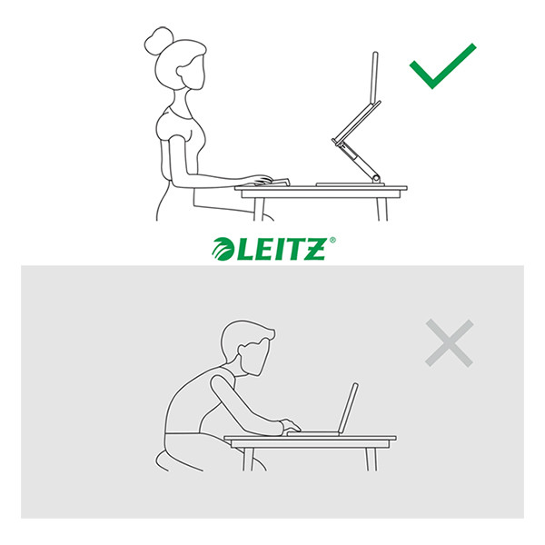 Leitz Ergo multi-hoek verstelbare laptopstandaard donkergrijs 64240089 202545 - 5