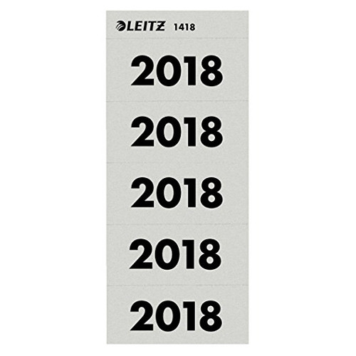 Leitz zelfklevende jaartal etiketten 2018 (100 stuks) 14180085 226064 - 1