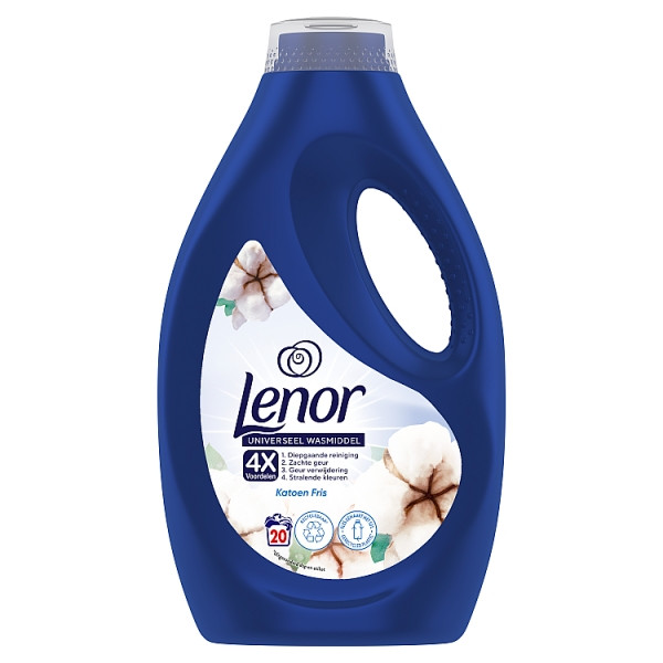 Lenor Katoen Fris vloeibaar wasmiddel 900 ml (20 wasbeurten)  SLE00478 - 1