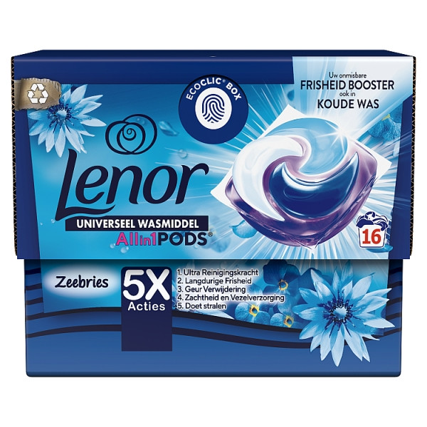 Lenor Zeebries All-in-1 Pods wasmiddel (16 Wasbeurten)  SLE00480 - 1