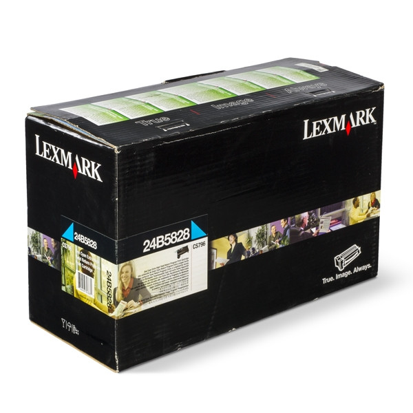 Lexmark 24B5828 toner cyaan (origineel) 24B5828 037386 - 1