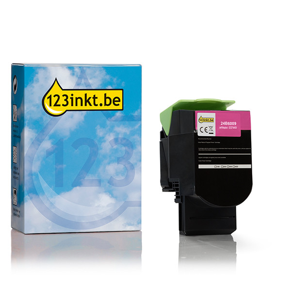 Lexmark 24B6009 toner magenta (123inkt huismerk) 24B6009C 037449 - 1