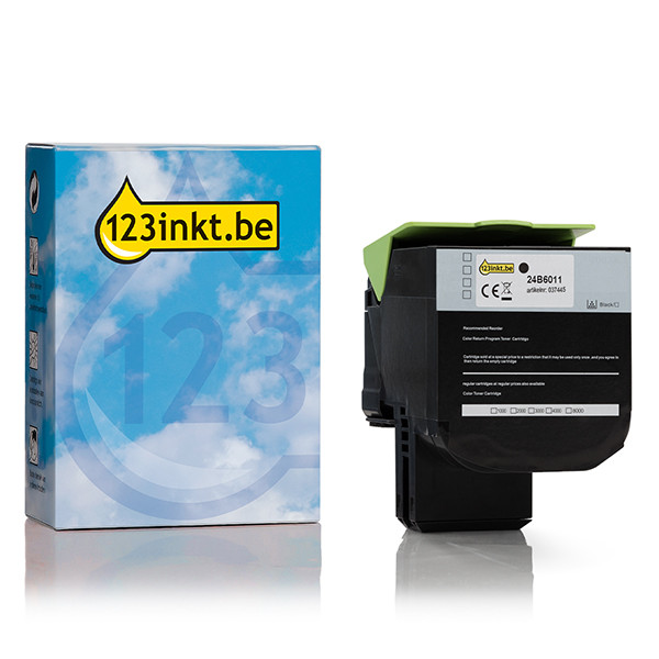 Lexmark 24B6011 toner zwart (123inkt huismerk) 24B6011C 037445 - 1