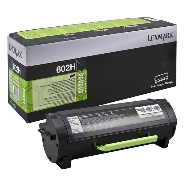 Lexmark 602H (60F2H00) toner zwart hoge capaciteit (origineel) 60F2H00 901619 - 1