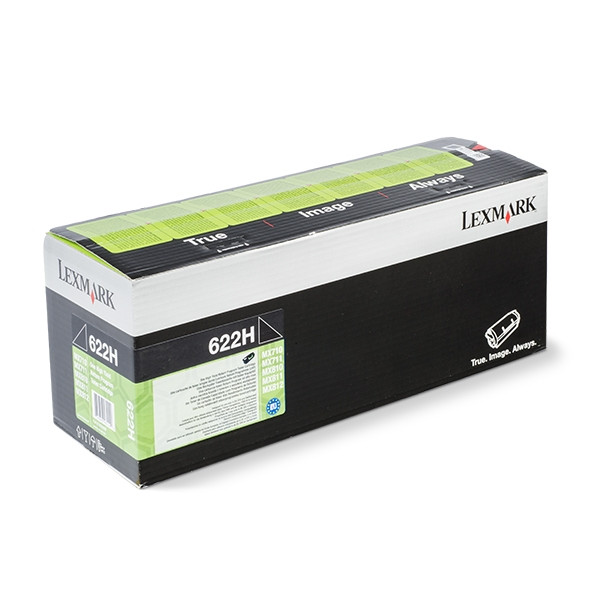 Lexmark 622H (62D2H00) toner zwart hoge capaciteit (origineel) 62D2H00 904200 - 1