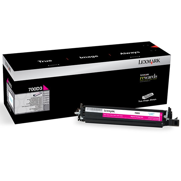 Lexmark 700D3 (70C0D30) developer magenta (origineel) 70C0D30 037266 - 1