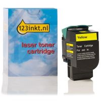 Lexmark C540A1YG toner geel (123inkt huismerk) C540A1YGC 037031