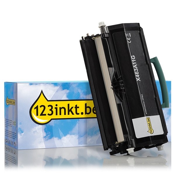 Lexmark X463A11G toner zwart (123inkt huismerk) X463A11GC 037063 - 1