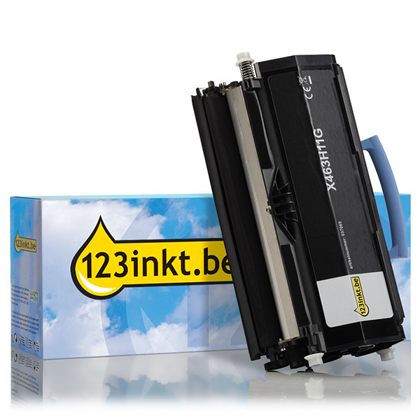 Lexmark X463H11G toner zwart hoge capaciteit (123inkt huismerk) X463H11GC 037065 - 1