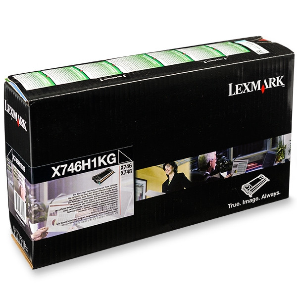 Lexmark X746H1KG toner zwart (origineel) X746H1KG 037214 - 1