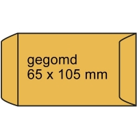 Loonzakje bruin 65 x 105 mm gegomd (1000 stuks) 304907 209114