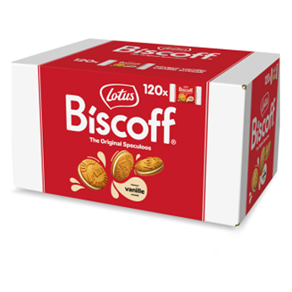 Lotus Biscoff gevuld vanille creme (120 stuks) 002542 423681 - 1