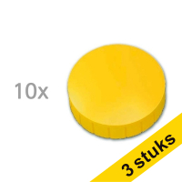 Aanbieding: 3x Maul magneten extra sterk 38 mm geel (10 stuks)