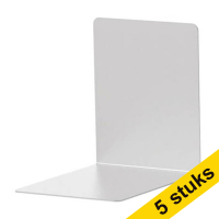 Aanbieding: 5x Maul aluminium boekensteunen 10 x 10 x 8 cm (2 stuks)