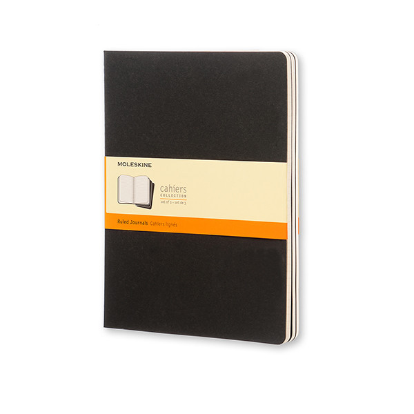 Moleskine XL gelijnd schrift zwart (3 stuks) IMQP321 313099 - 1