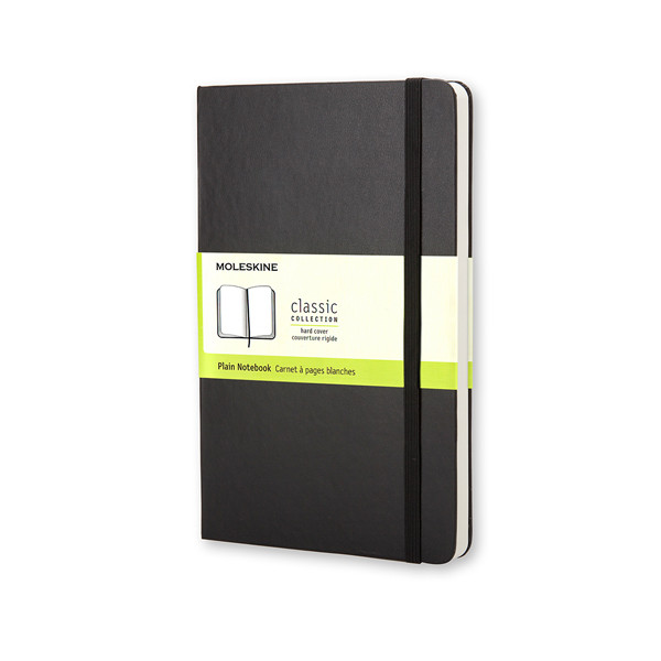 Moleskine large notitieboek blanco hard cover zwart IMQP062 313059 - 1