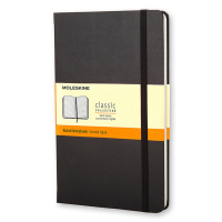 Moleskine large notitieboek gelijnd hard cover zwart IMQP060 313073