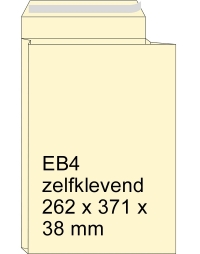 Monsterzak crème 262 x 371 x 38 mm - EB4 zelfklevend (10 stuks) 309702-10 209096