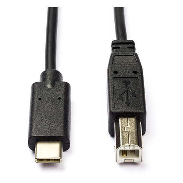 Nedis USB-C printerkabel zwart lengte 1 meter CCGL60650BK10 CCGP60650BK10 N010214004 - 1