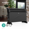 Nedis convectorkachel (2000W, ruimtes tot 25 m², zwart) HTCO10FBK K170101175 - 2