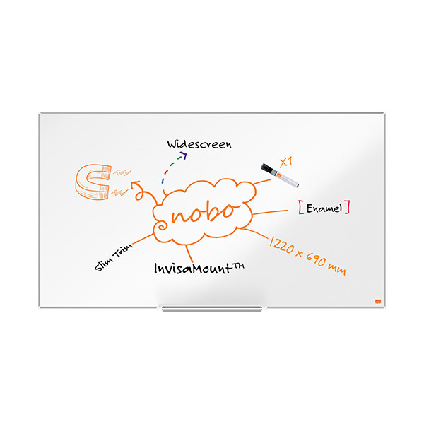 Nobo Impression Pro Widescreen whiteboard magnetisch emaille 122 x 69 cm 1915250 247403 - 4