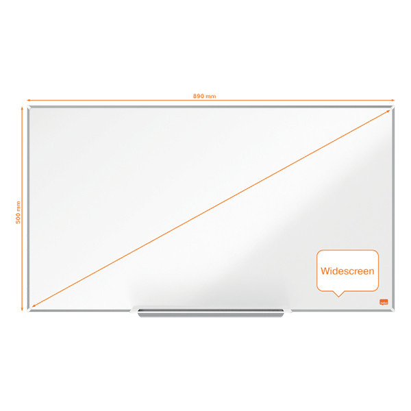 Nobo Impression Pro Widescreen whiteboard magnetisch emaille 89 x 50 cm 1915249 247402 - 3
