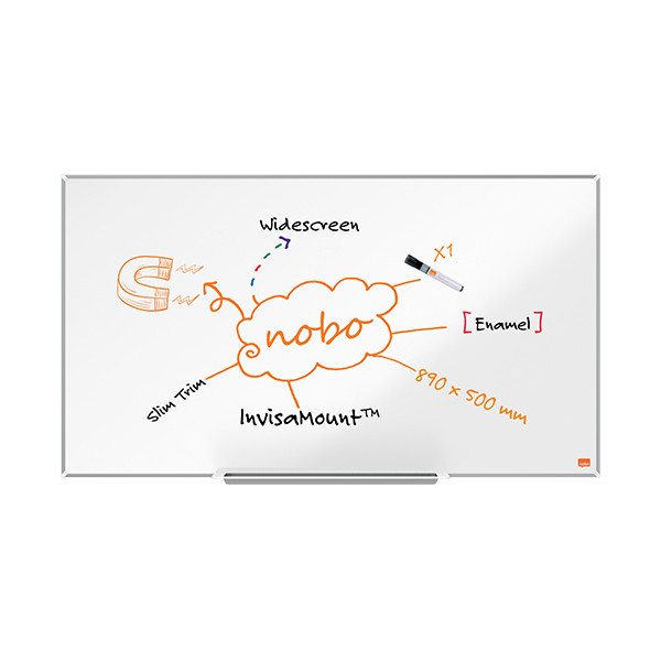 Nobo Impression Pro Widescreen whiteboard magnetisch emaille 89 x 50 cm 1915249 247402 - 5