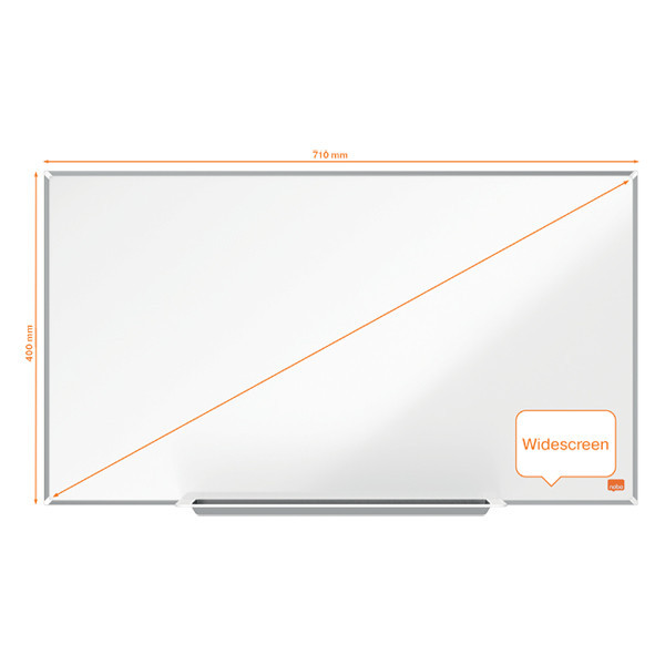 Nobo Impression Pro Widescreen whiteboard magnetisch gelakt staal 71 x 40 cm 1915253 247396 - 3